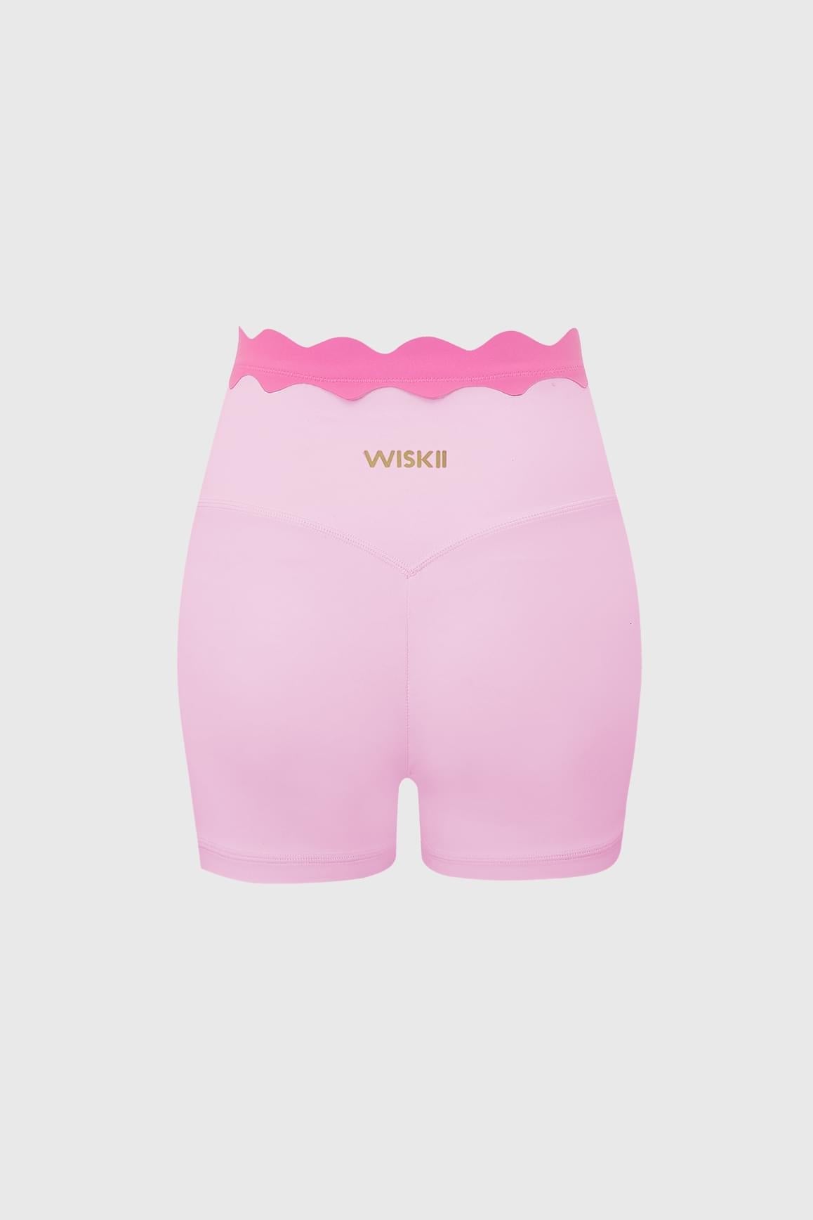 Contrast Scallop Scrunch Short