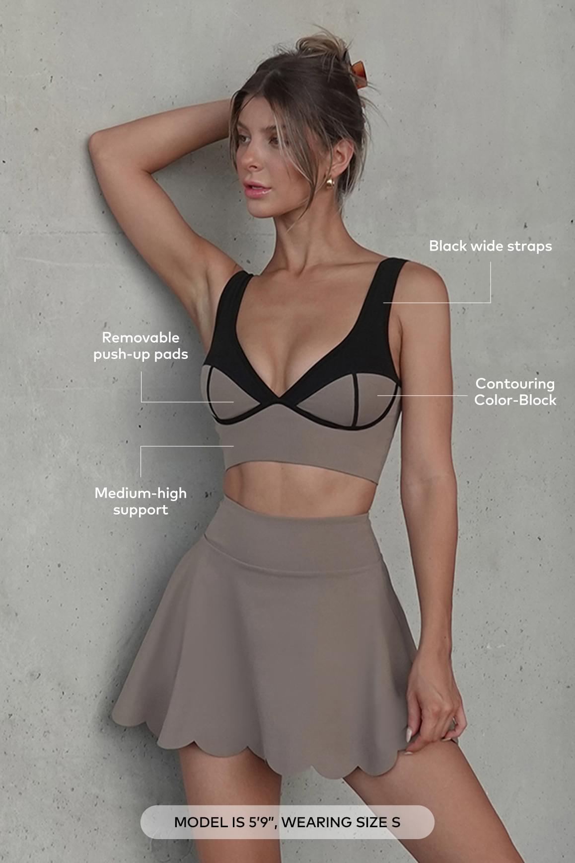 Color Blocked Sports Bra
