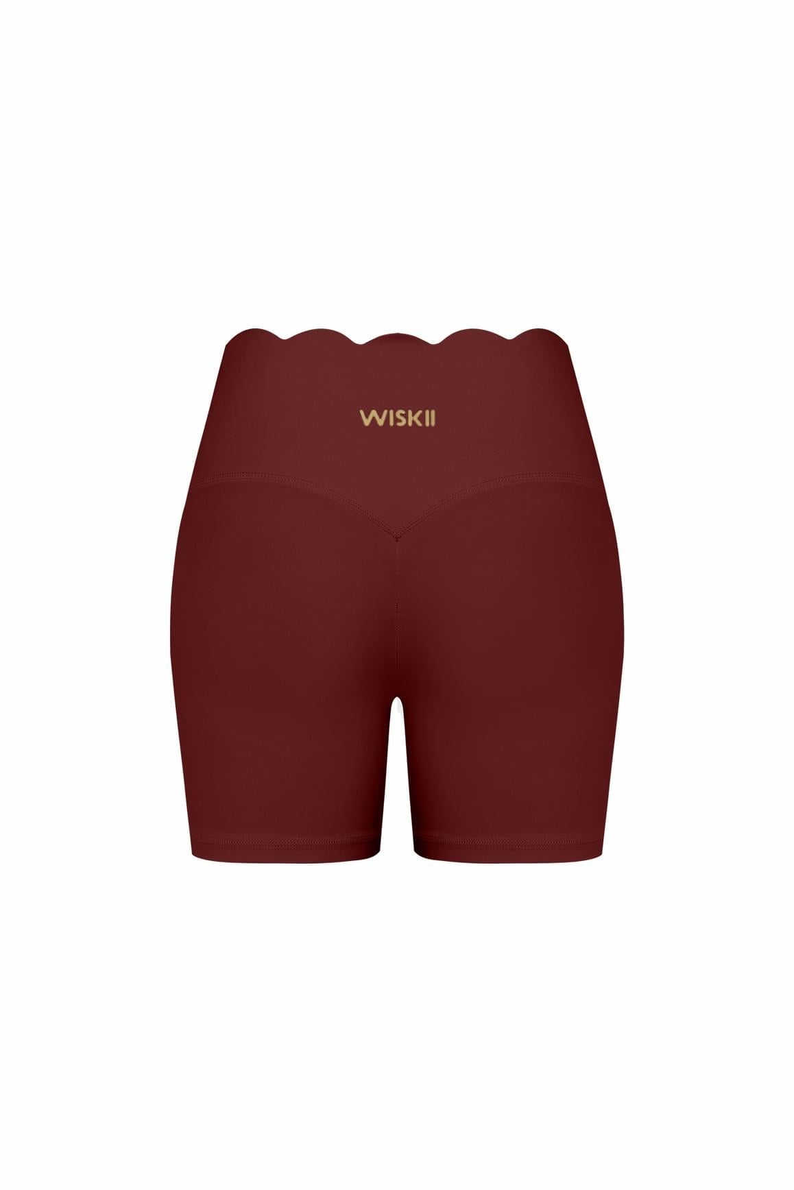 High-Waist Scallop Scrunch Short