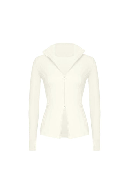Double Zip Slim Fit Active Jacket