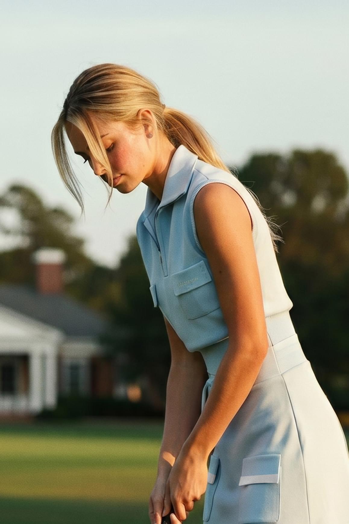 Cap-Sleeve Knit Polo