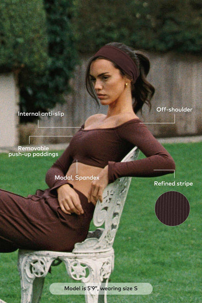 Verve Off-Shoulder Crop Top