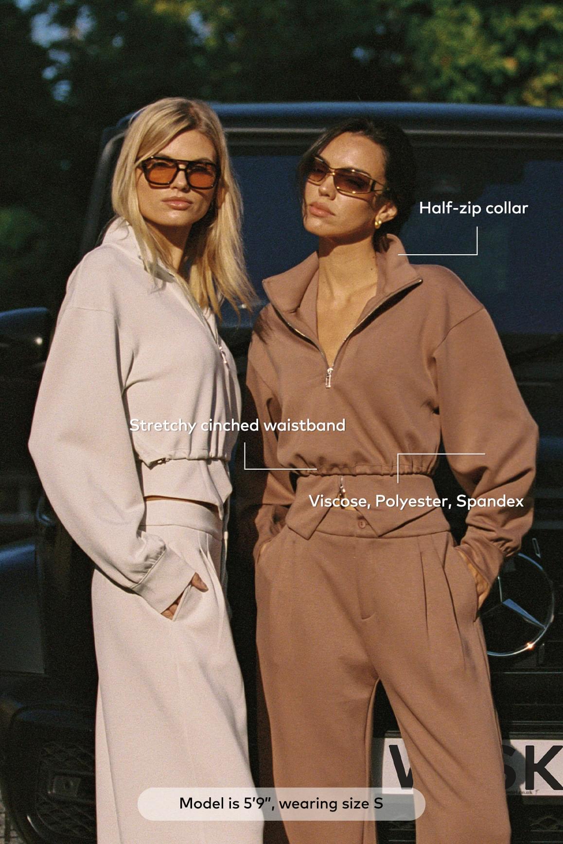 Serene Cropped Half-Zip Pullover