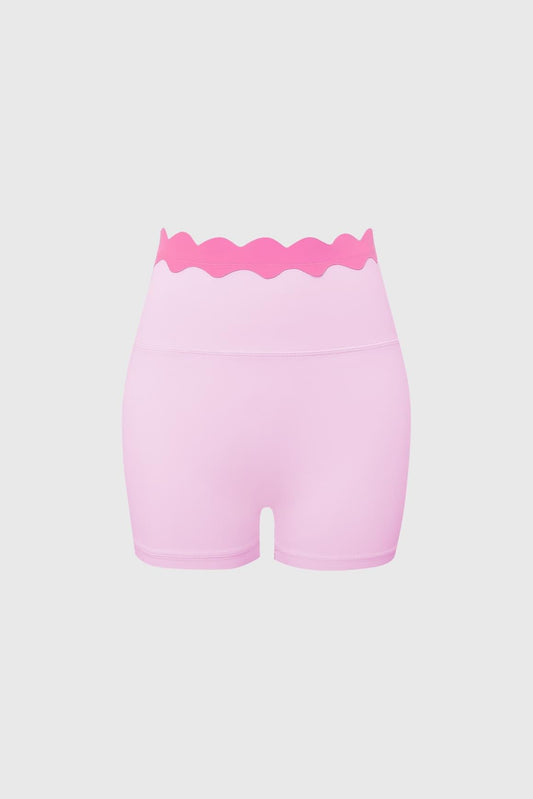 Contrast Scallop Scrunch Short