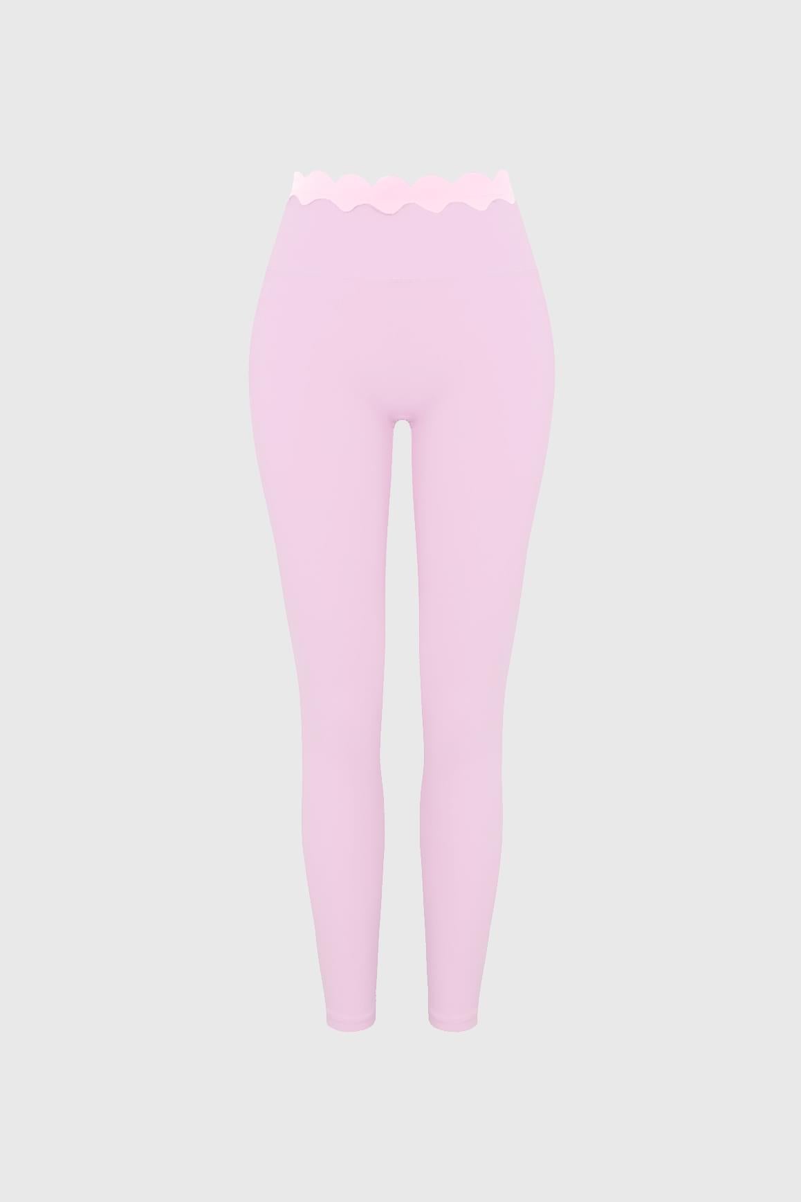 Scallop Contrast Scrunch Legging