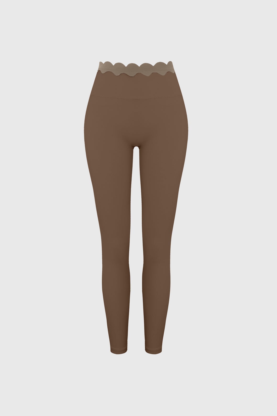 Scallop Contrast Scrunch Legging