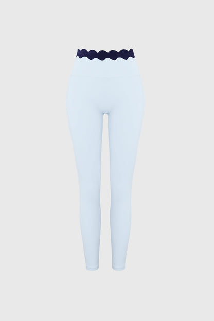 Scallop Contrast Scrunch Legging