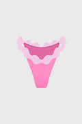 Riviera Scallop Contrast Bikini Bottom