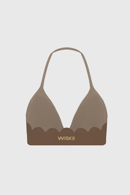 Scallop Contour Halter Bra