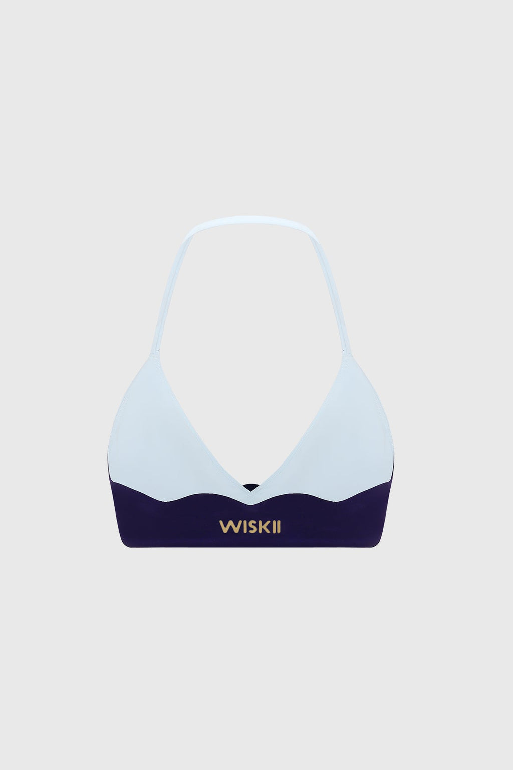 Riviera Scallop Contrast Halter Bra
