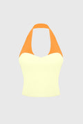 Riviera Contrast Halter Tank