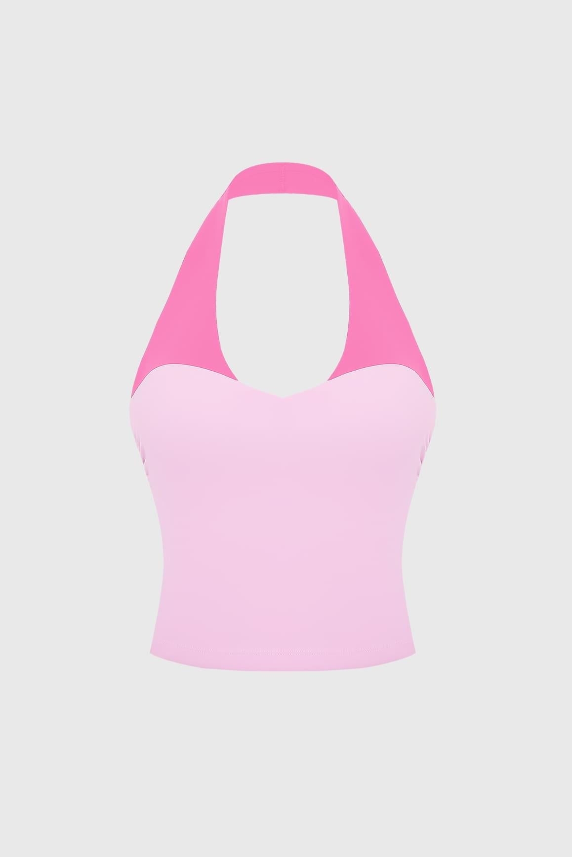 Riviera Contrast Halter Tank