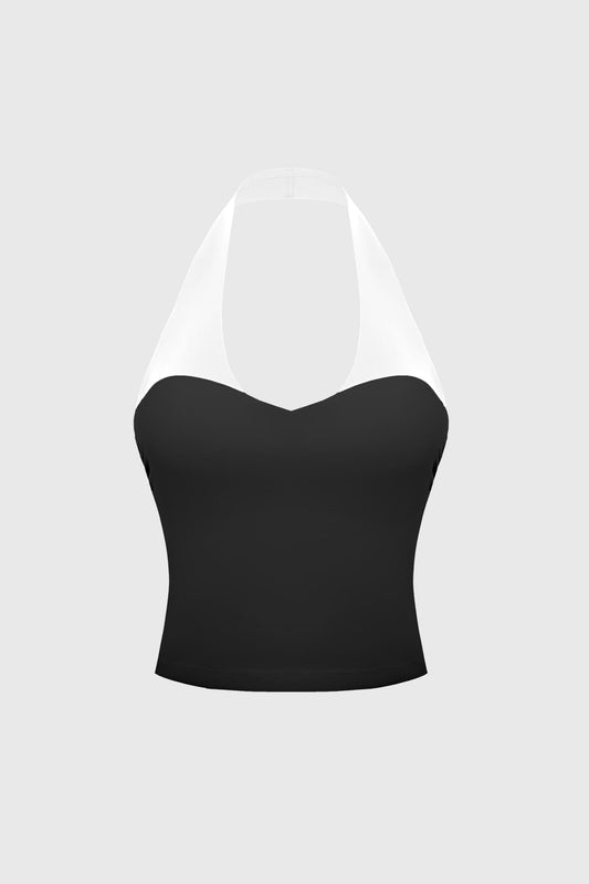 Riviera Contrast Halter Tank