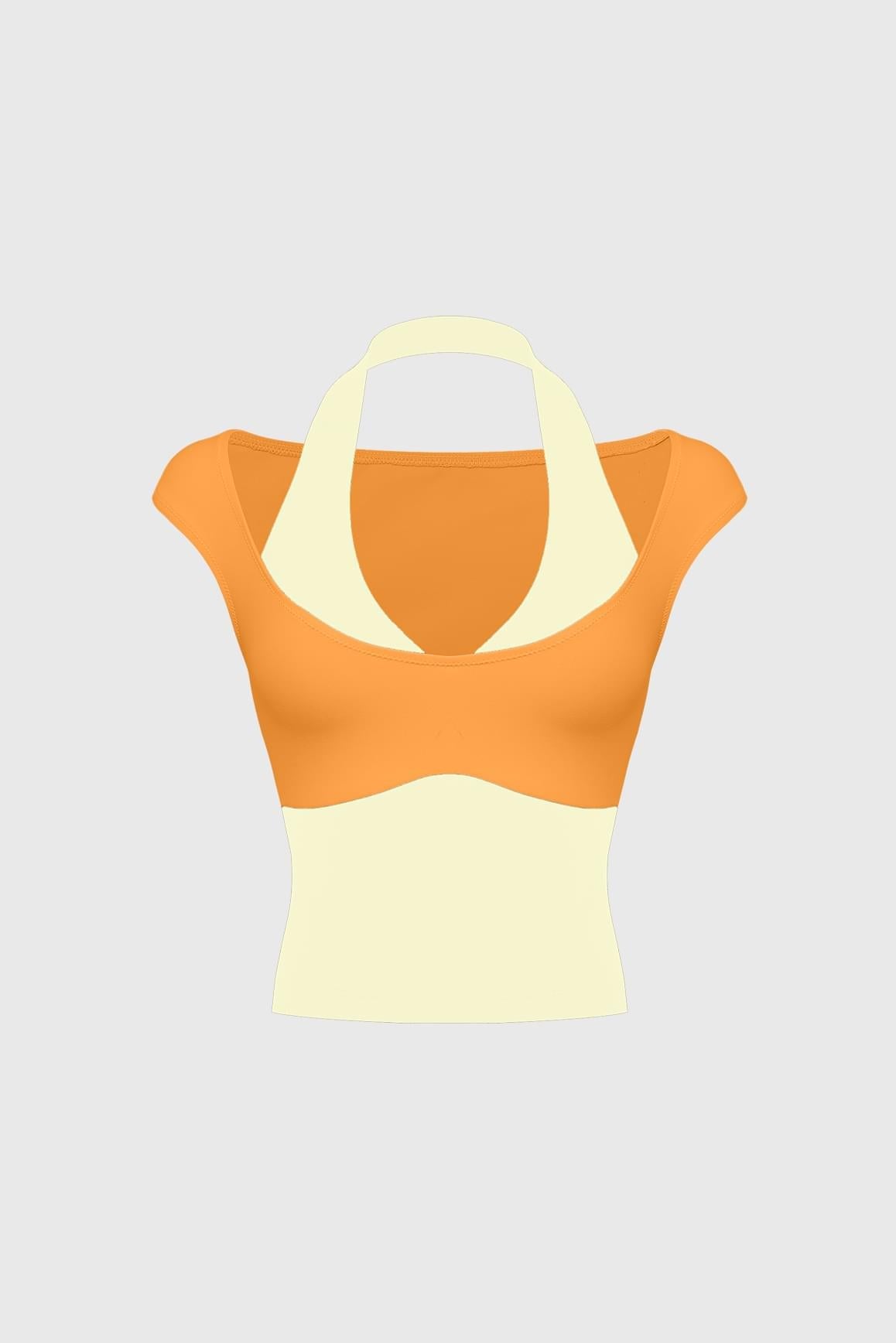 Halter Cap-Sleeve Top