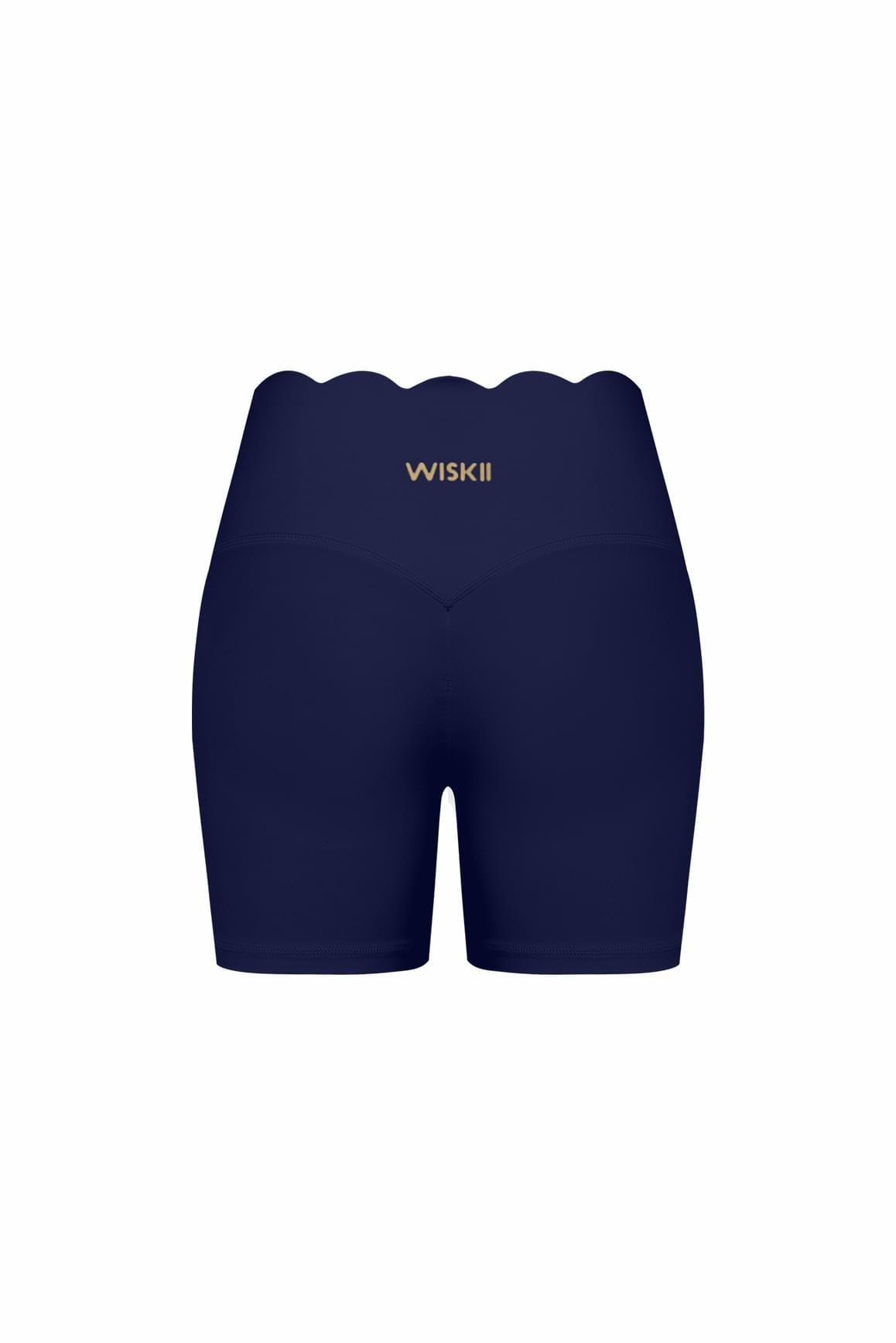 High-Waist Scallop Scrunch Short
