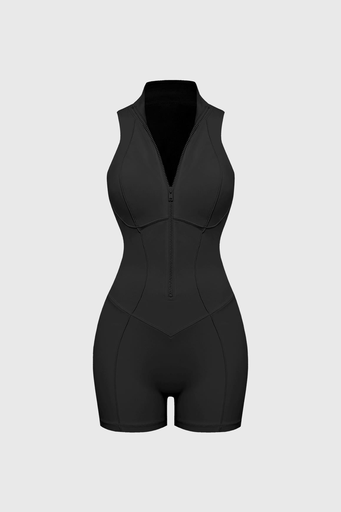 Hourglass Zip-Up Playsuit
