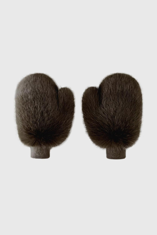 Frost Faux Fur Mittens