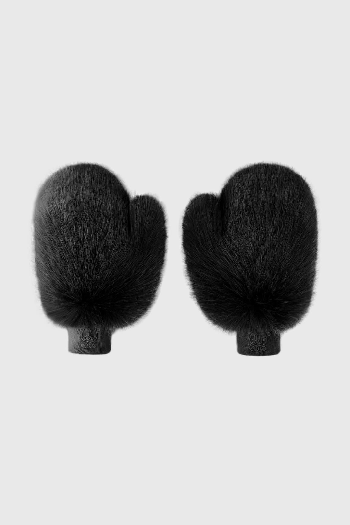 Frost Faux Fur Mittens