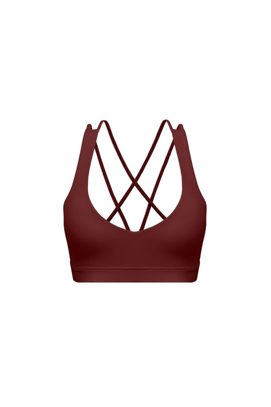Scoop Neck Crossback Bra