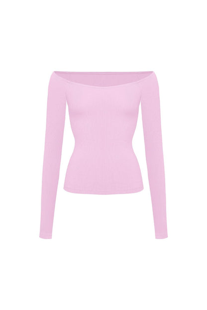Sculpt Off-Shoulder Top
