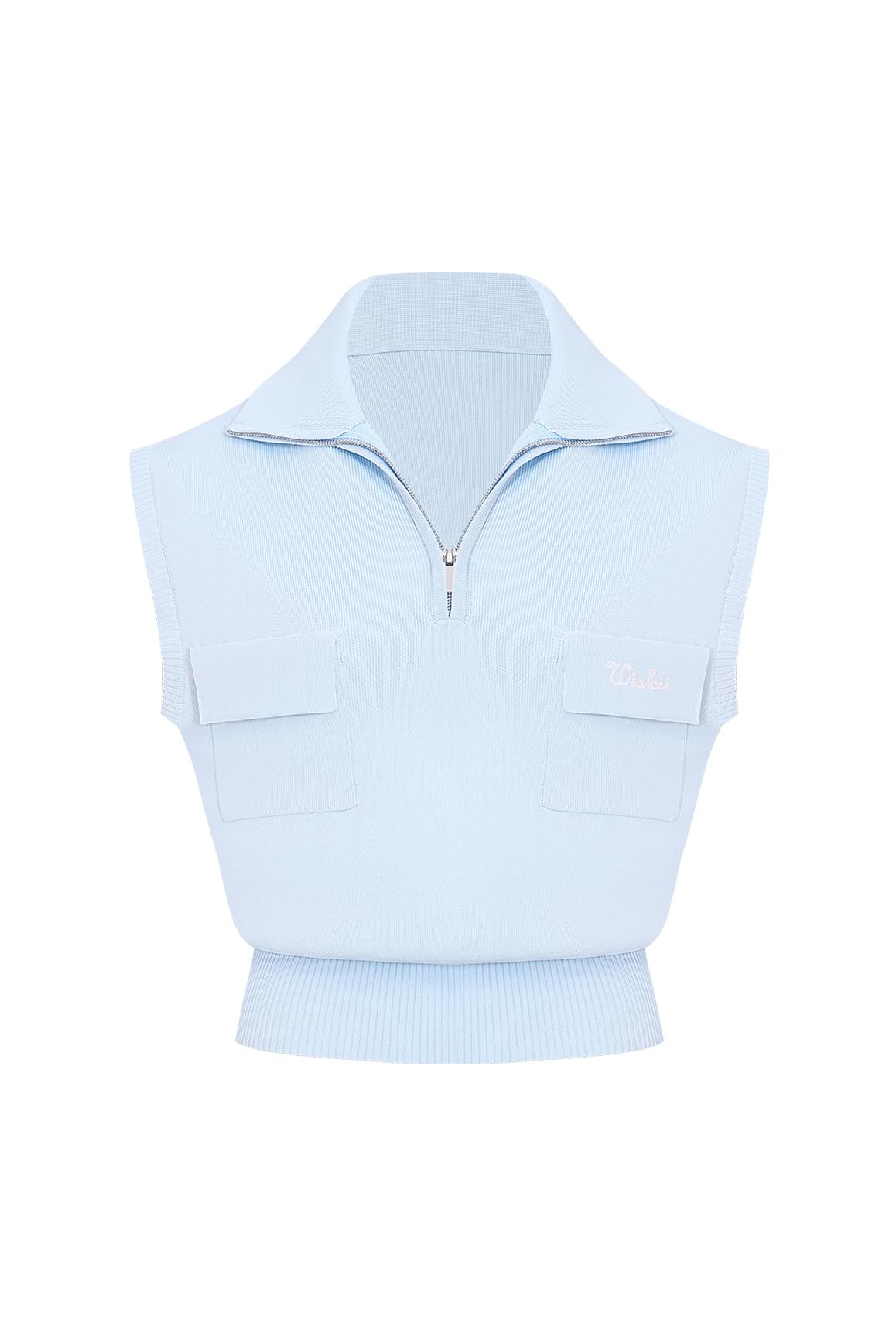 Cap-Sleeve Knit Polo