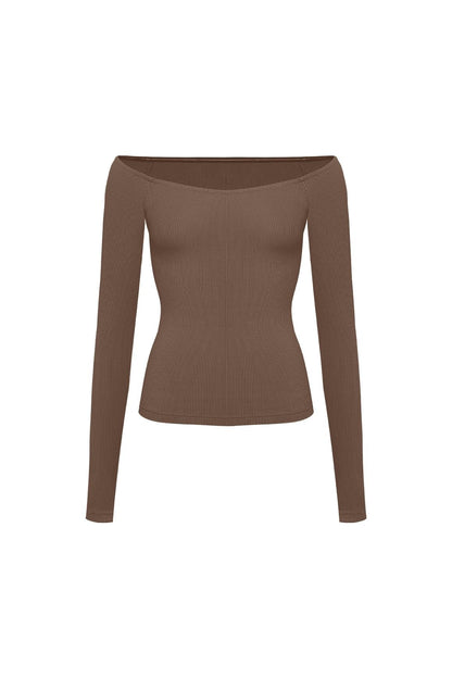 Sculpt Off-Shoulder Top