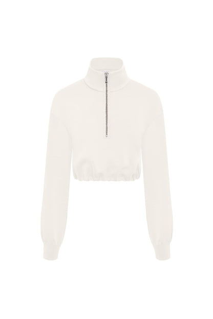 Serene Cropped Half-Zip Pullover