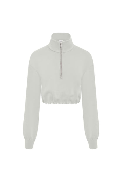 Serene Cropped Half-Zip Pullover
