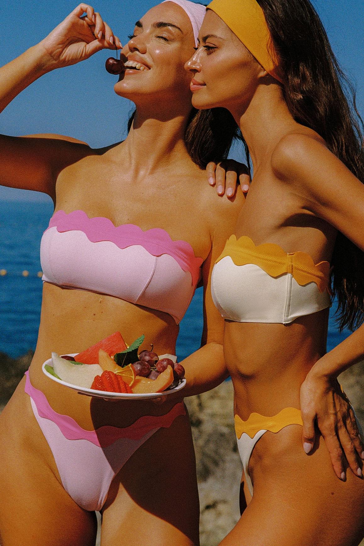 Scallop Contrast Bandeau
