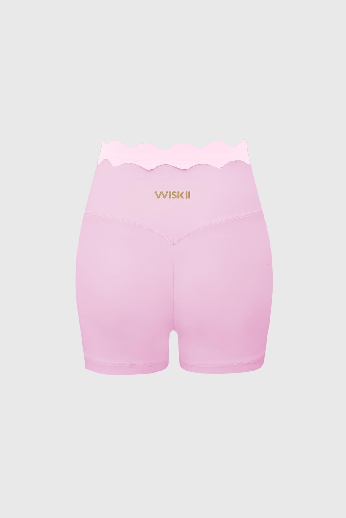 Contrast Scallop Scrunch Short