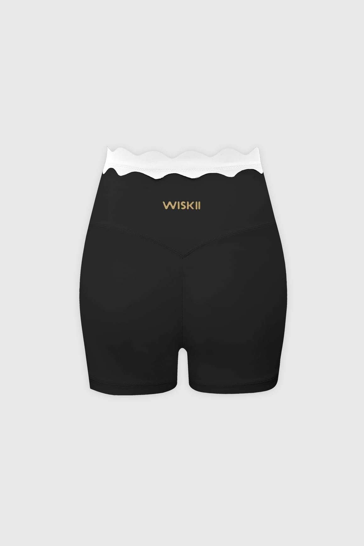 Contrast Scallop Scrunch Short