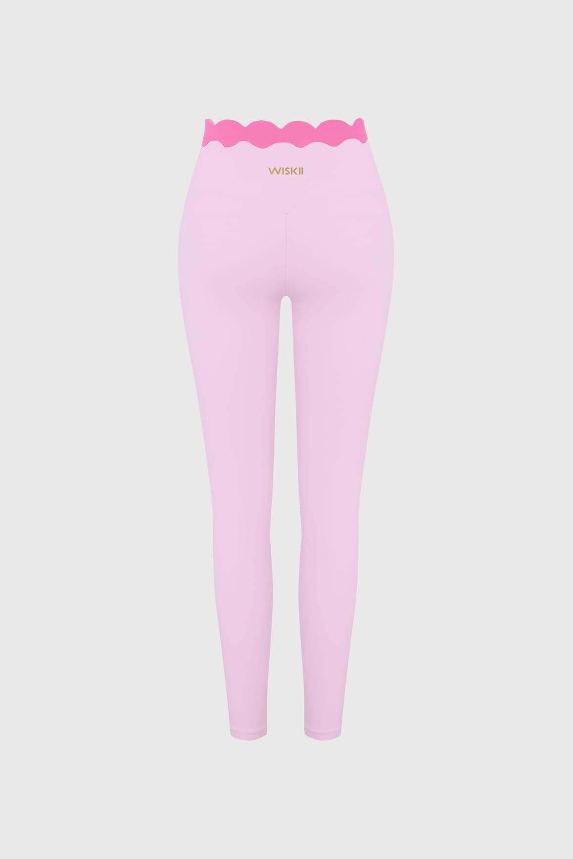 Scallop Contrast Scrunch Legging