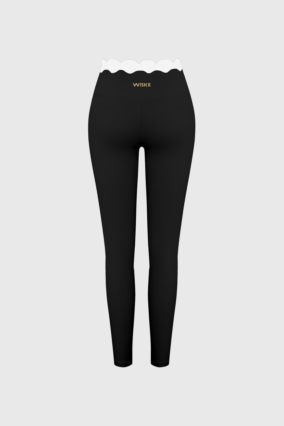 Scallop Contrast Scrunch Legging