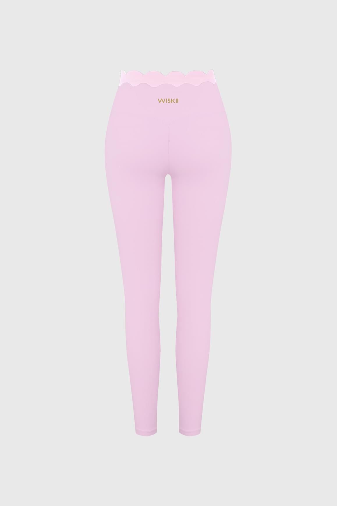 Scallop Contrast Scrunch Legging