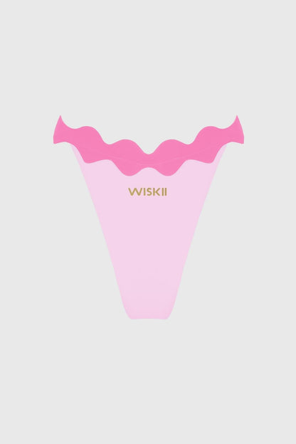 Riviera Scallop Contrast Bikini Bottom