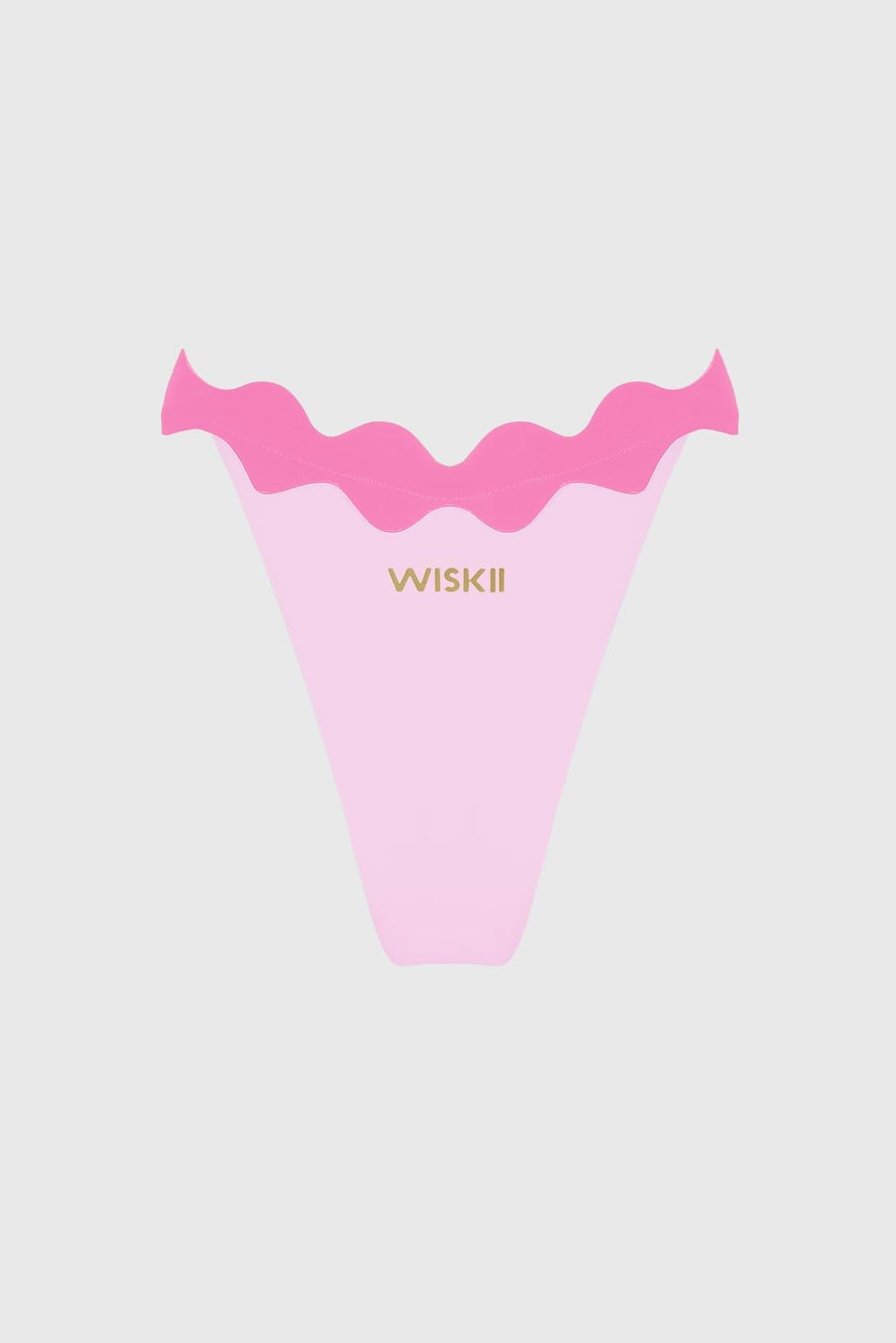 Riviera Scallop Contrast Bikini Bottom