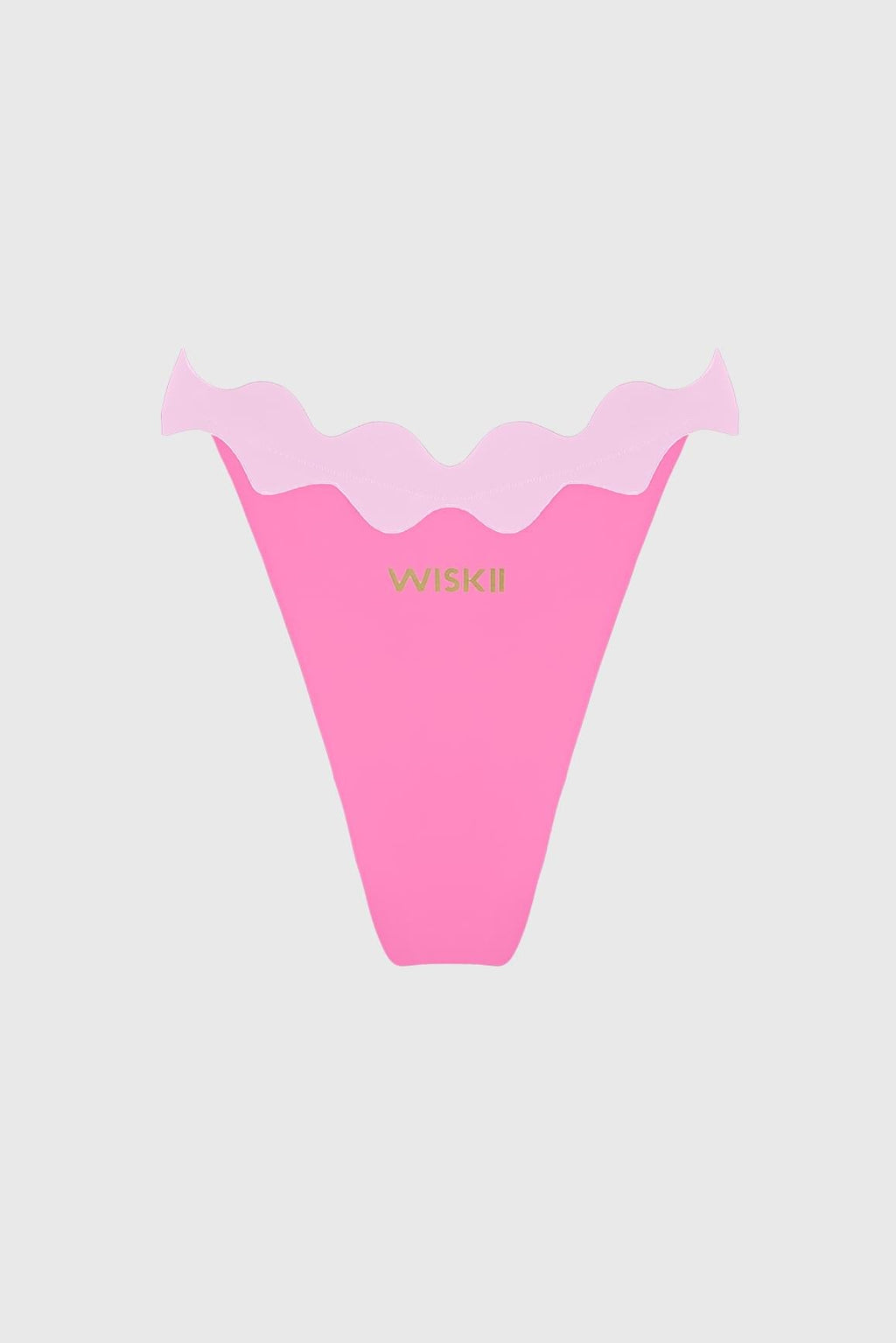 Riviera Scallop Contrast Bikini Bottom