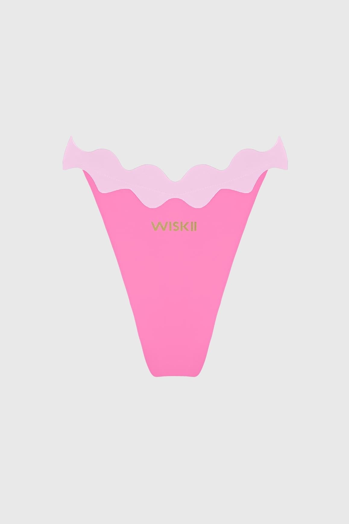 Riviera Scallop Contrast Bikini Bottom