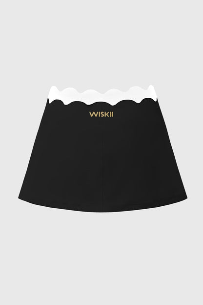 Riviera Scallop Contrast Skirt