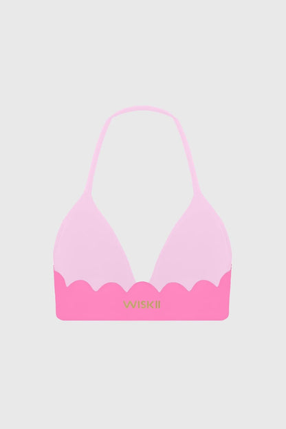 Scallop Contour Halter Bra