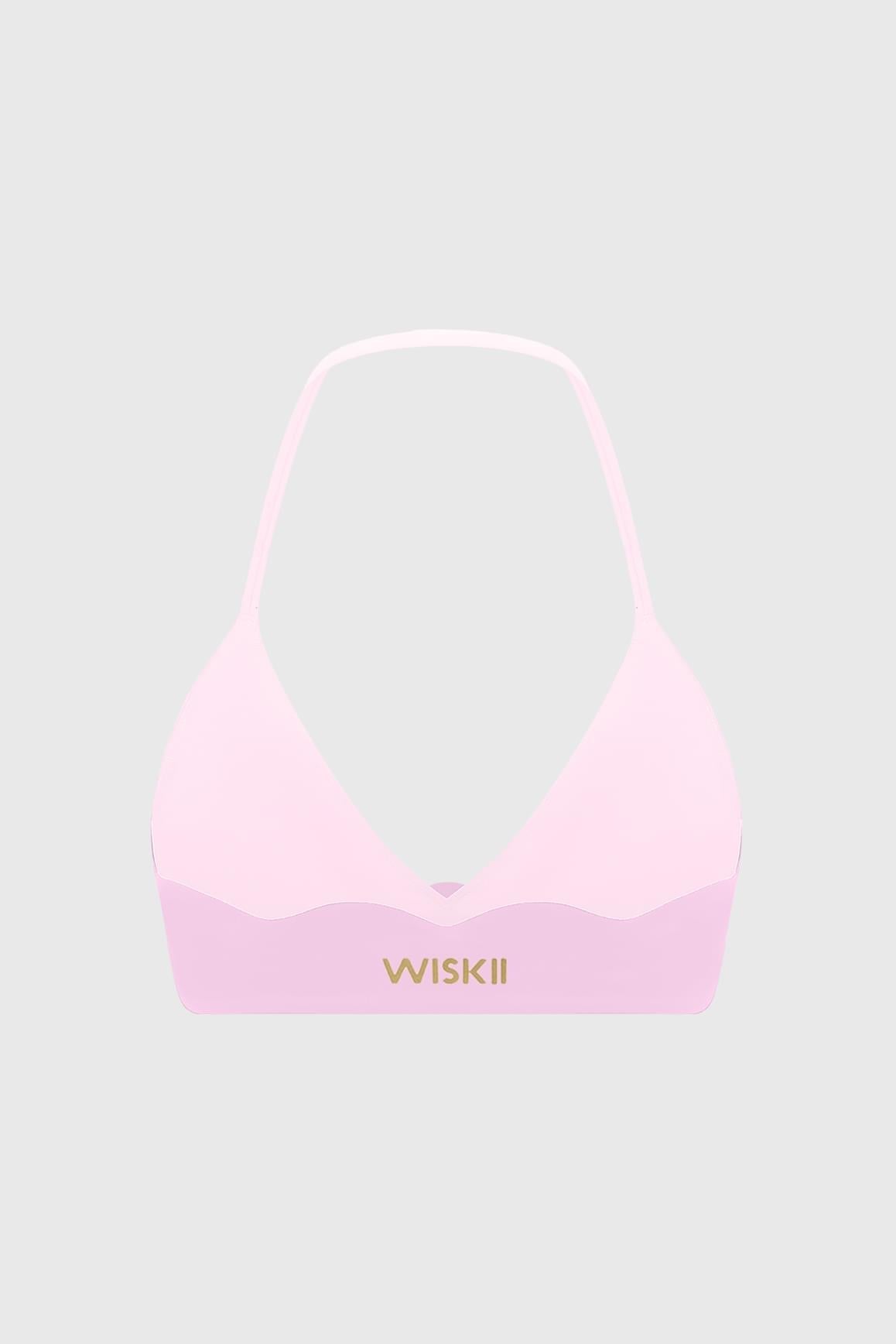 Riviera Scallop Contrast Halter Bra