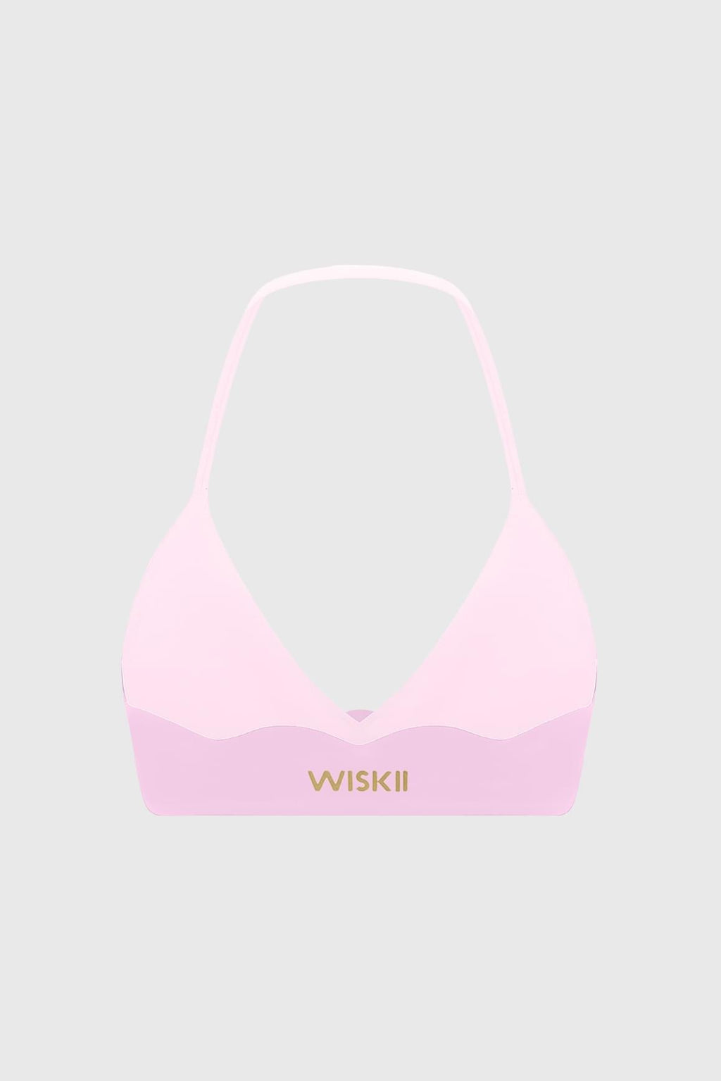 Riviera Scallop Contrast Halter Bra
