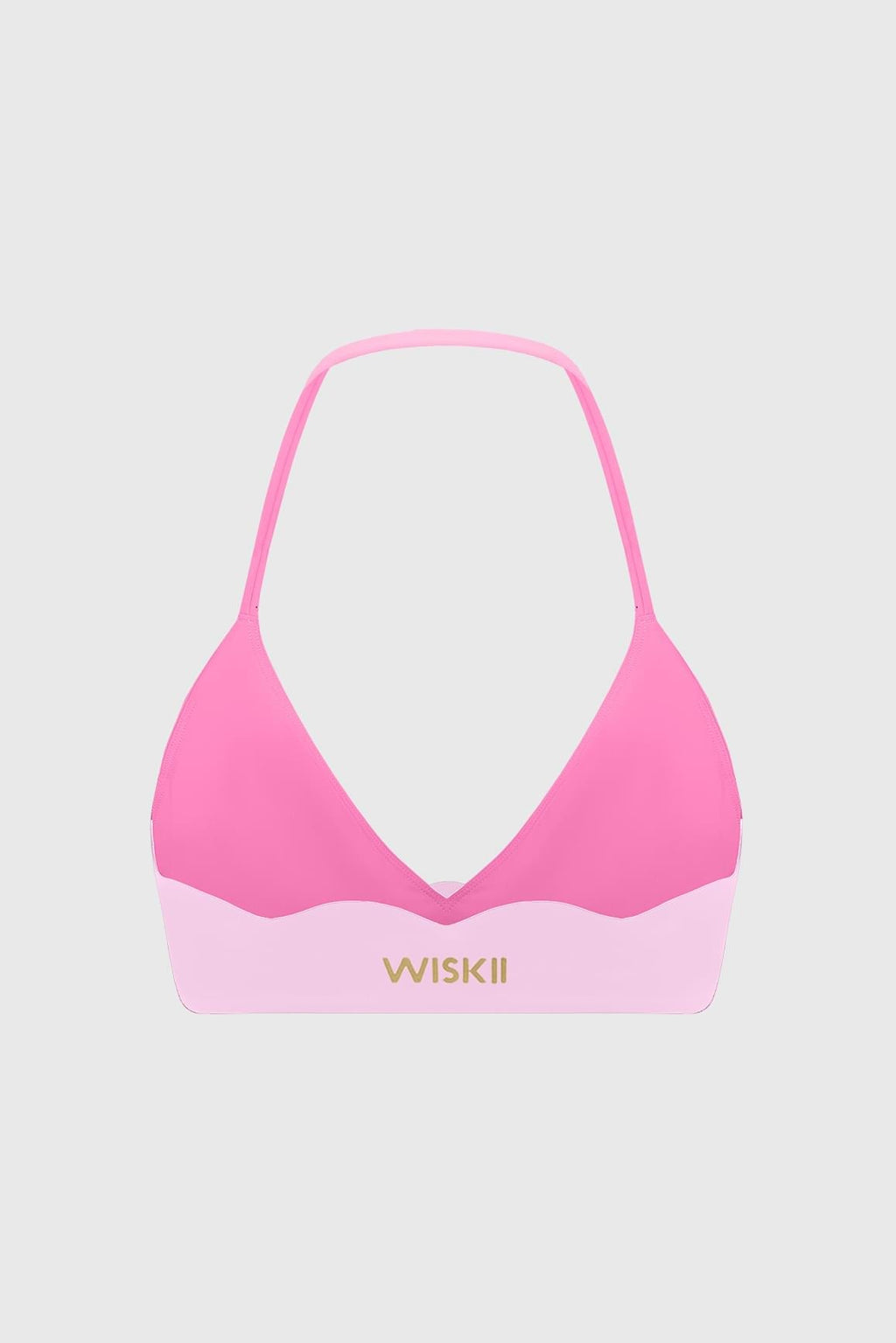Riviera Scallop Contrast Halter Bra