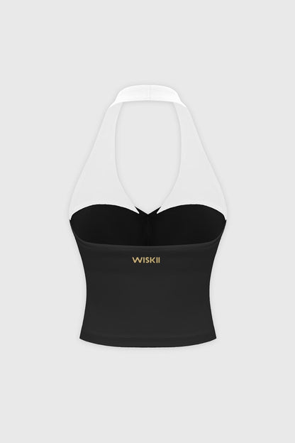 Riviera Contrast Halter Tank