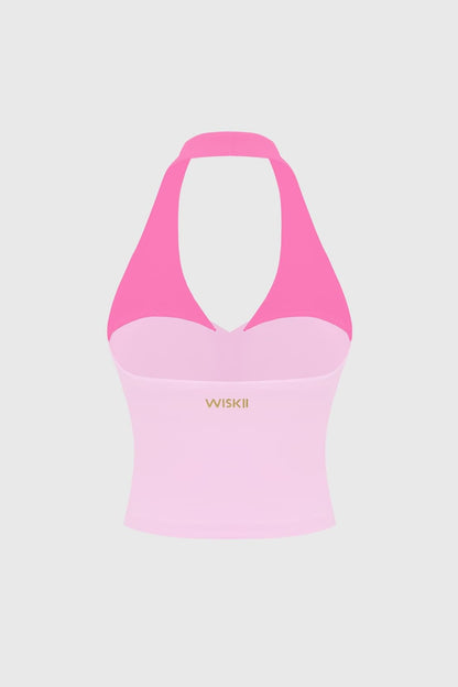 Riviera Contrast Halter Tank