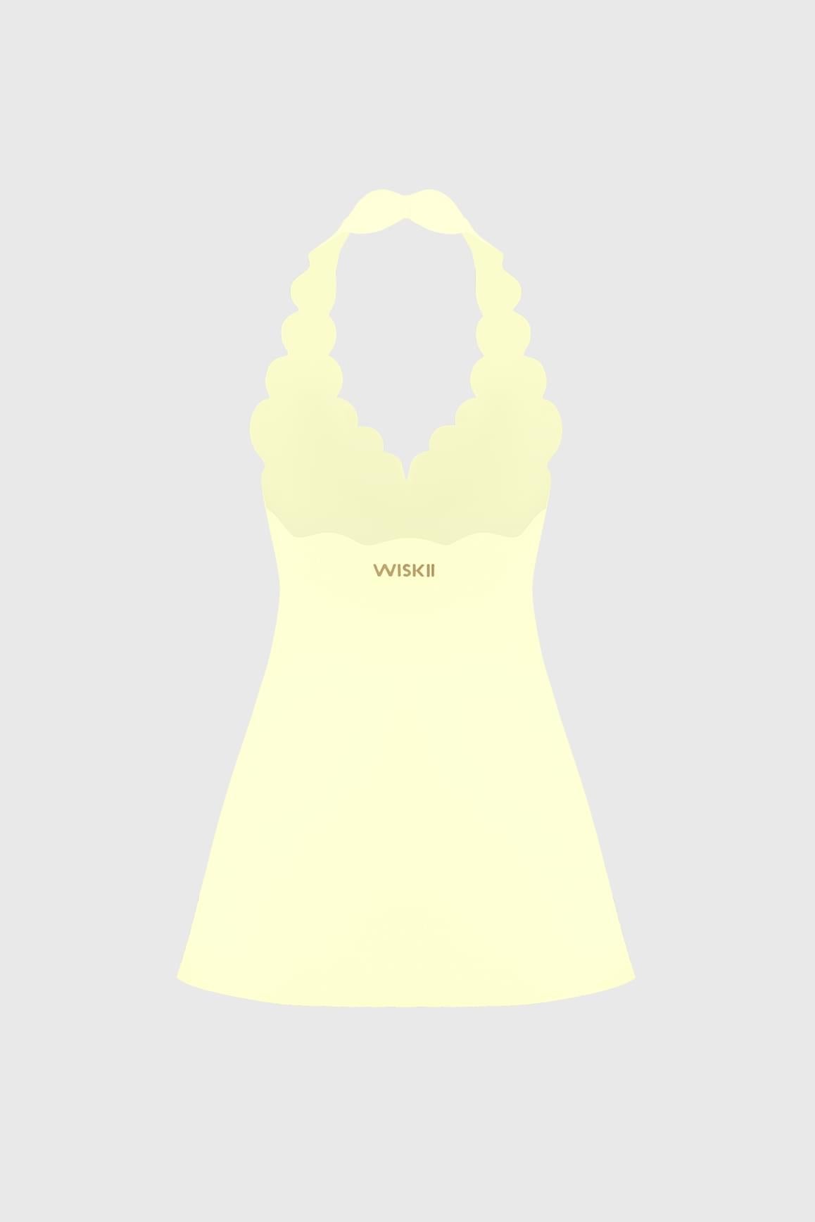 Riviera Scallop-Halter Dress