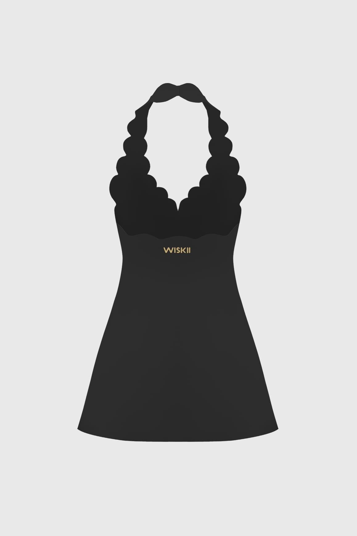 Riviera Scallop-Halter Dress