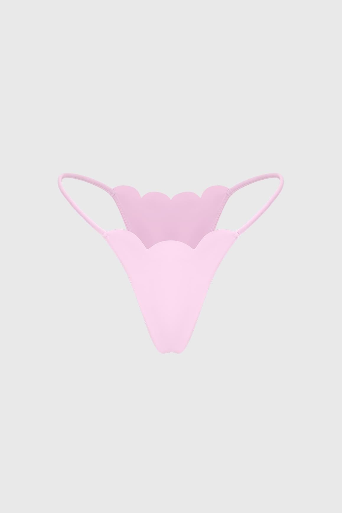 Scallop High-Leg Bikini Bottom