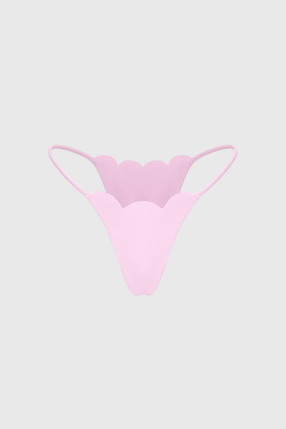 Scallop High-Leg Bikini Bottom