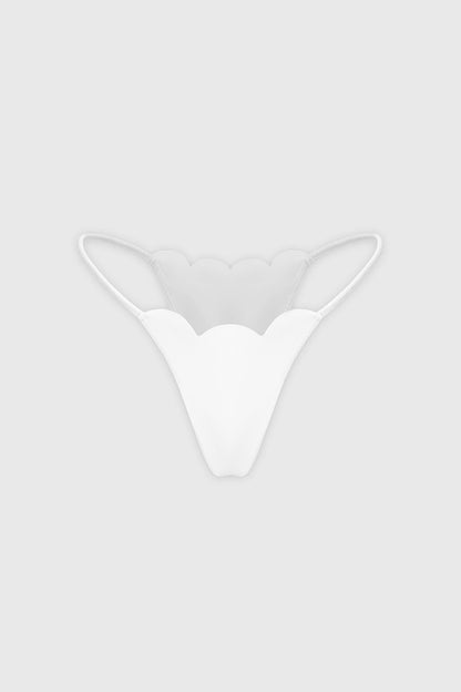 Scallop High-Leg Bikini Bottom